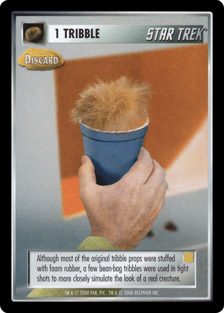 1 Tribble - Discard (Yellow)